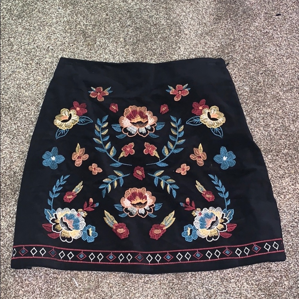 Francescas Miami Embroidered Skirt
